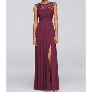 David’s bridal bridesmaid dress